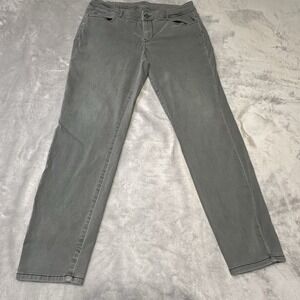 Maurices Women's Flat Front Tapered Pants Gray  Size 18W